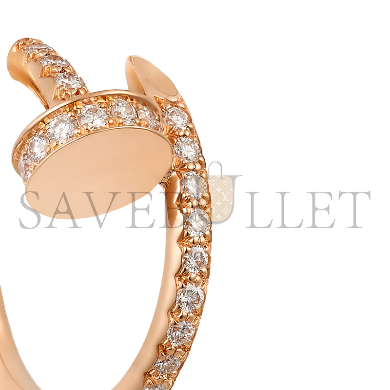 CARTIER JUSTE UN CLOU HOOP EARRINGS, SMALL MODEL, PAVED B8301429 CARTIER JUSTE UN CLOU HOOP EARRINGS, SMALL MODEL, PAVED B8301429